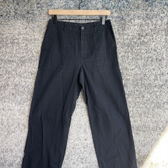 Outerknown Pants Mens 34x28 Black Fatigue Workwear Chore Wide Leg Utility - Picture 1 of 7